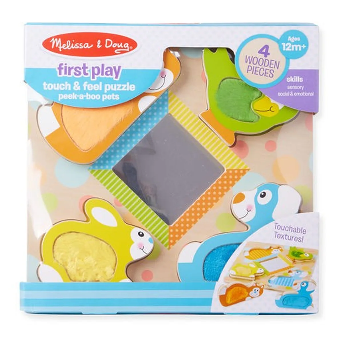 Puzzle tactil cu oglinda Pets Melissa and Doug [3]