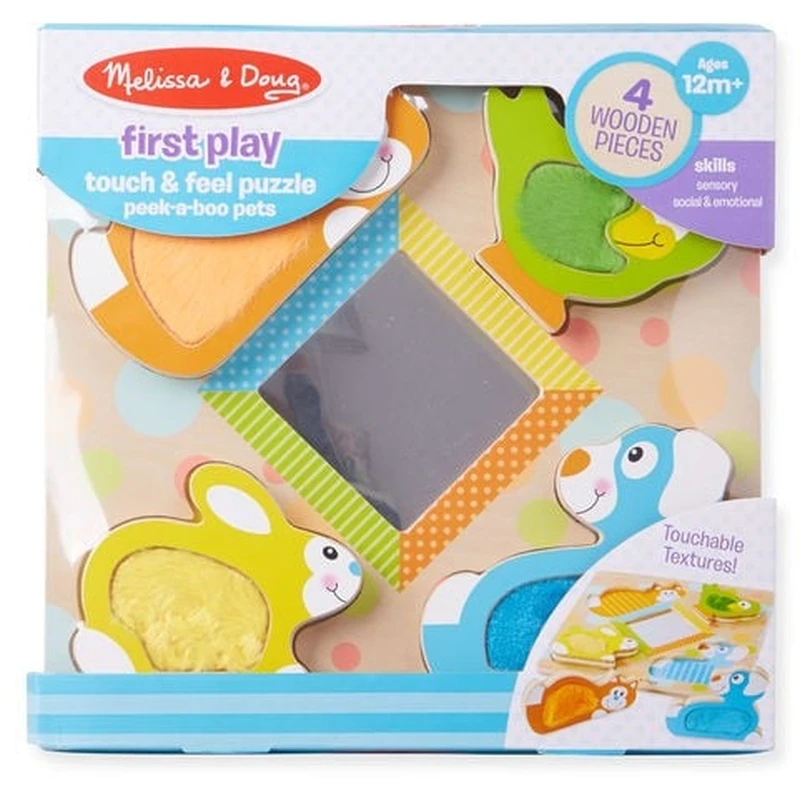 Puzzle tactil cu oglinda Pets Melissa and Doug [3]