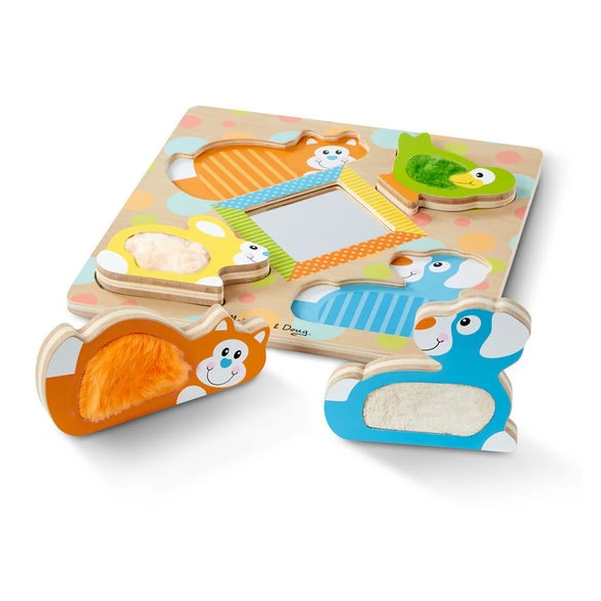 Puzzle tactil cu oglinda Pets Melissa and Doug [5]