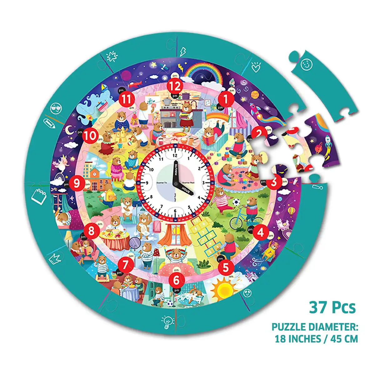 Puzzle - Ursuletul invata ceasul [2]