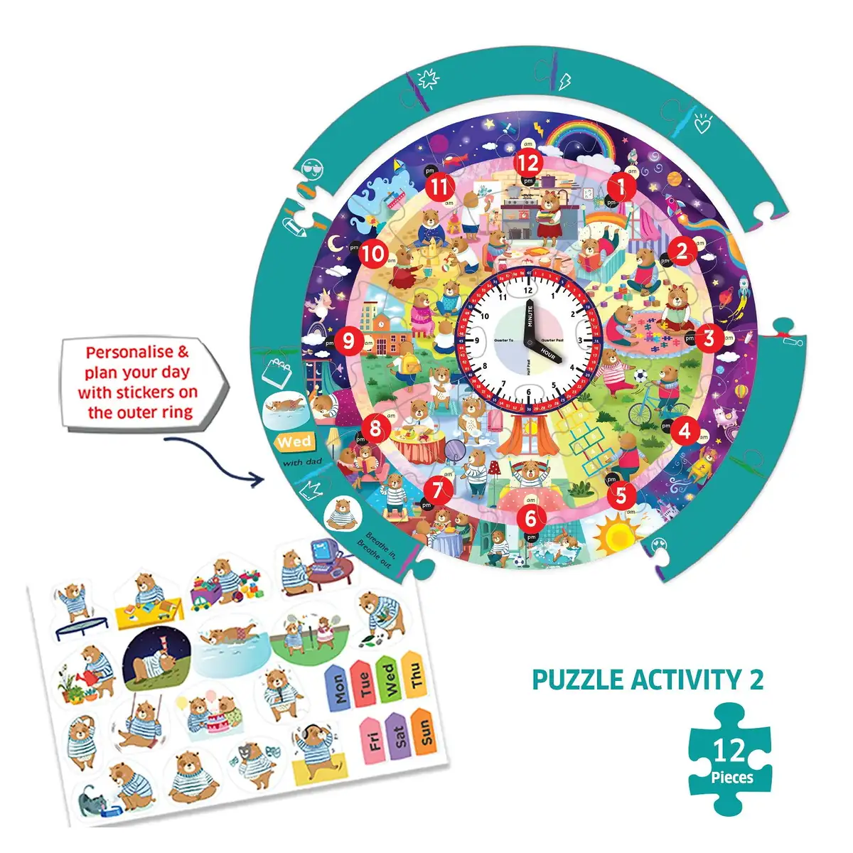 Puzzle - Ursuletul invata ceasul [4]