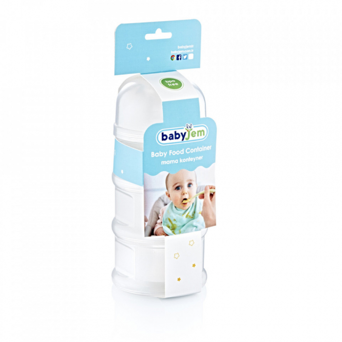 Recipient lapte praf BabyJem cu 3 compartimente [2]