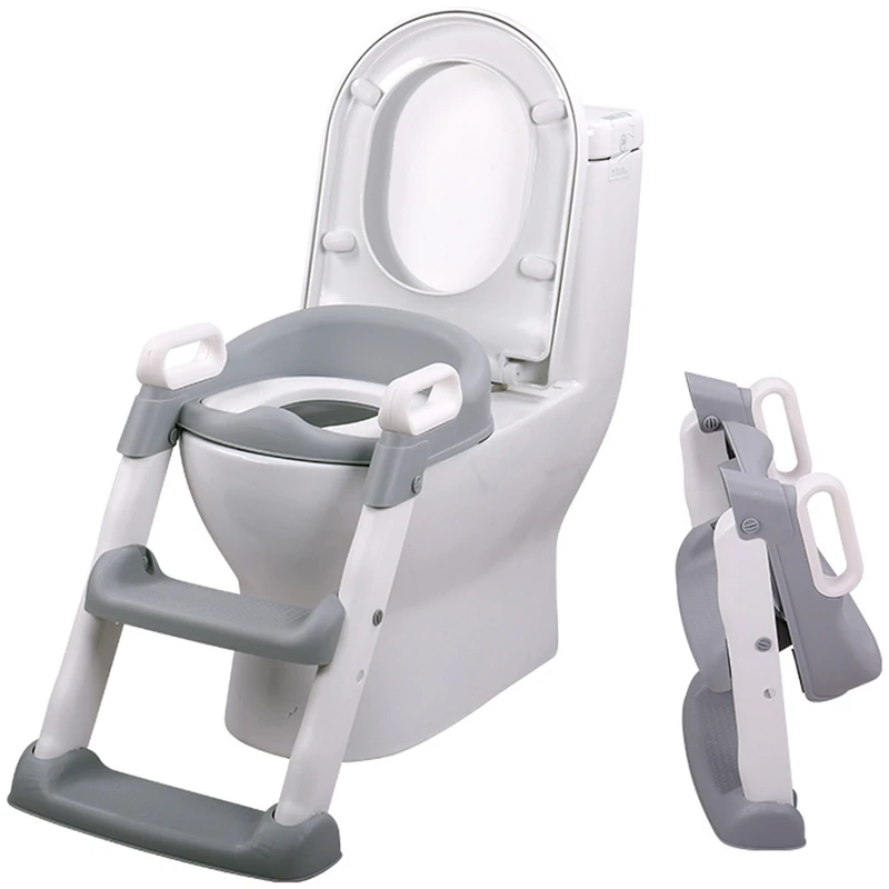Reductor toaleta cu scara Chipolino Skippy, Grey [2]
