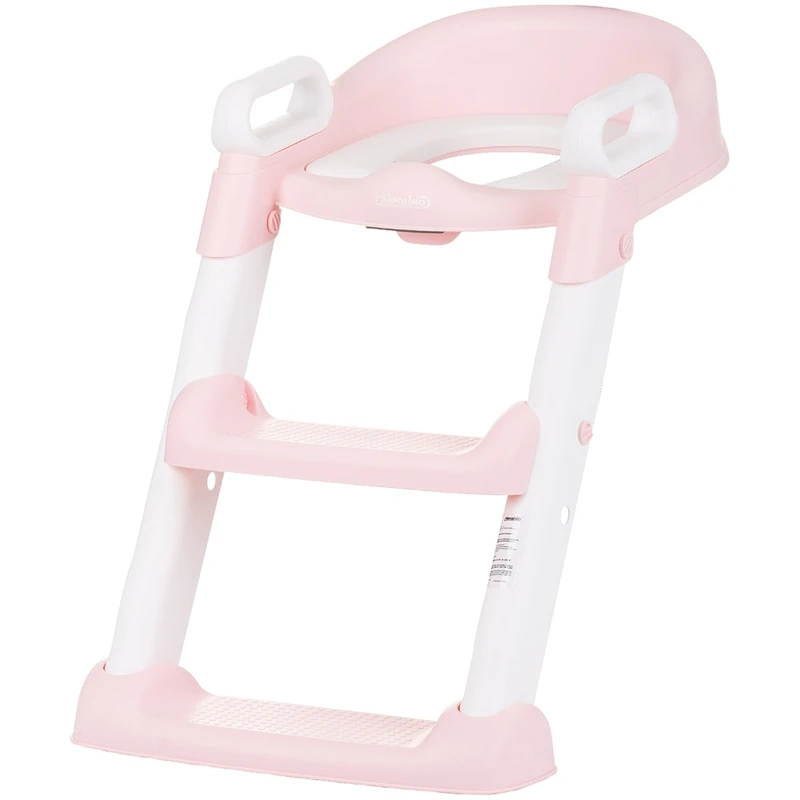 Reductor toaleta cu scara Chipolino Skippy, Pink [1]