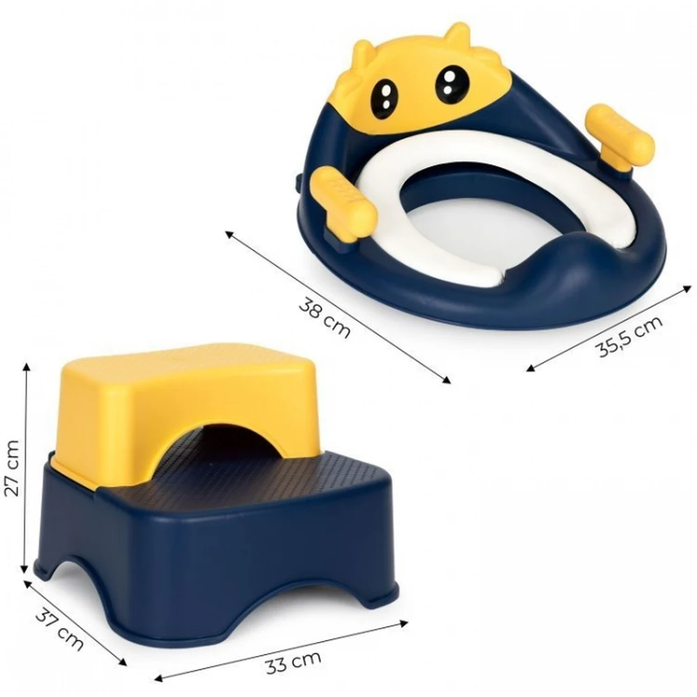 Reductor toaleta cu scara pentru copii - Bleumarin [6]