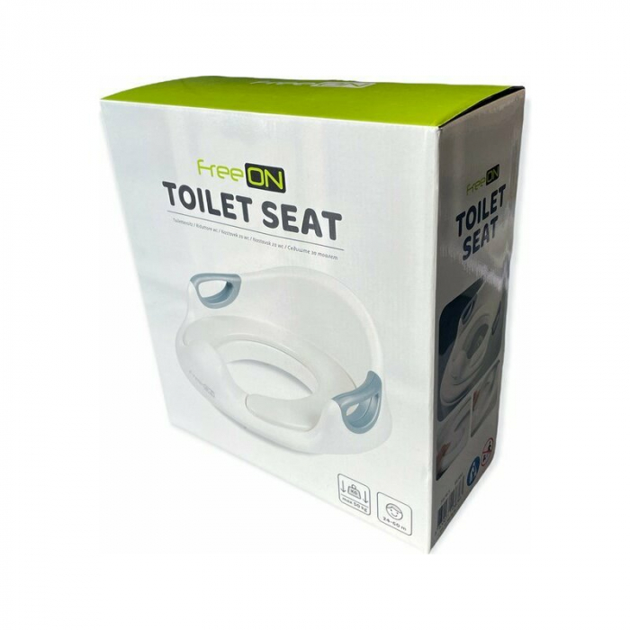 Reductor toaleta, FreeON, Cu perna confortabila si detasabila, Cu manere, 37x9,3x65,5 cm, White [5]