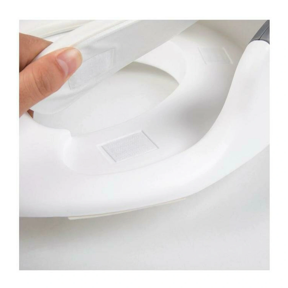 Reductor toaleta, FreeON, Cu perna confortabila si detasabila, Cu manere, 37x9,3x65,5 cm, White [3]