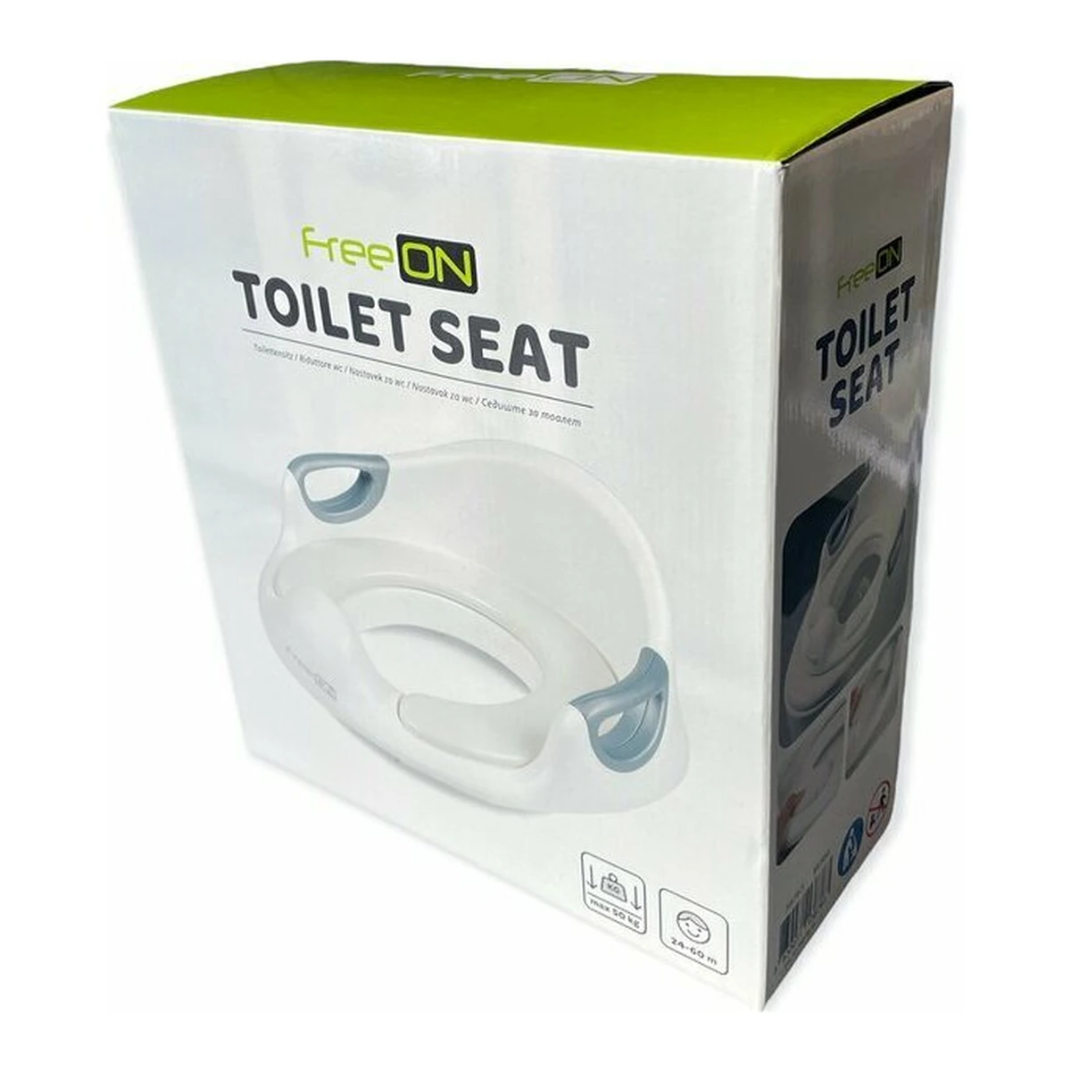 Reductor toaleta, FreeON, Cu perna confortabila si detasabila, Cu manere, 37x9,3x65,5 cm, White [5]