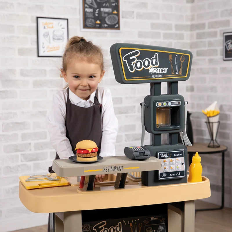 Restaurant pentru copii Smoby Food Corner negru [12]