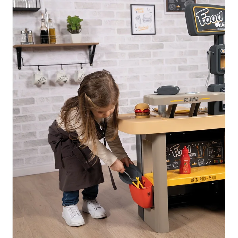 Restaurant pentru copii Smoby Food Corner negru [19]