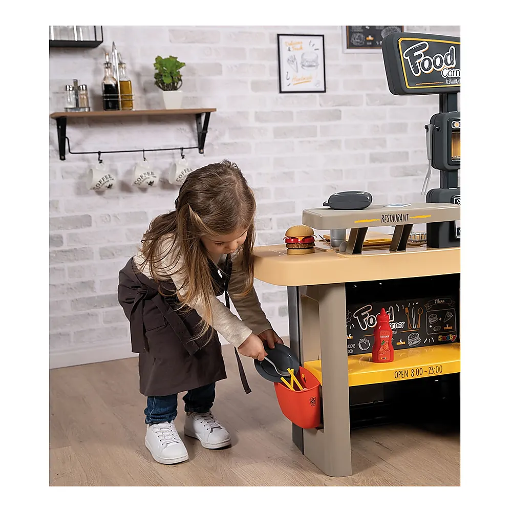 Restaurant pentru copii Smoby Food Corner negru [19]