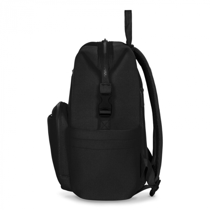 Rucsac impermeabil pentru mamici, Lionelo, Cube, Cu 12 compartimente si salteluta de schimbat, Negru [8]