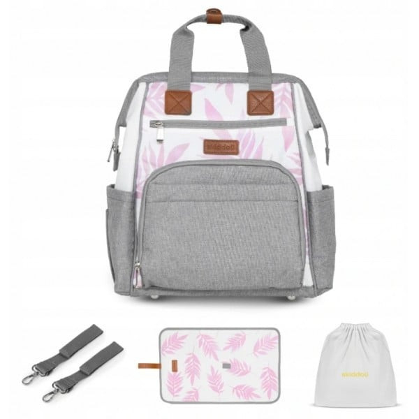 Rucsac multifunctional mamici Astrid, Skiddou, Keep pink, Roz [1]
