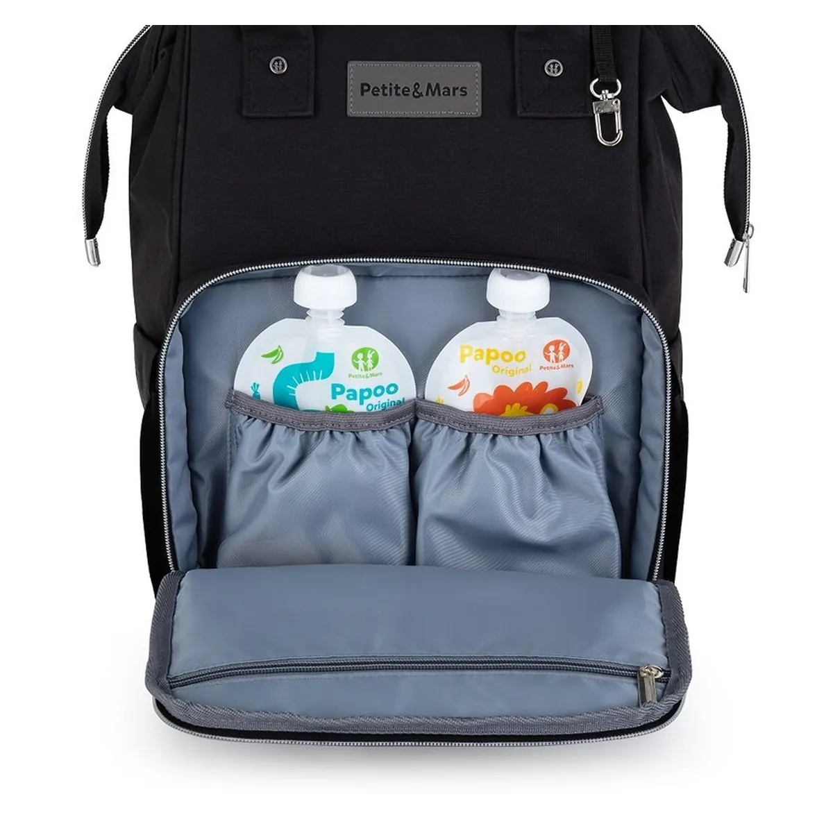 Rucsac pentru mamici, Petite&Mars, Jack, 30 x 42 x 15 cm, Dusty Rose [10]