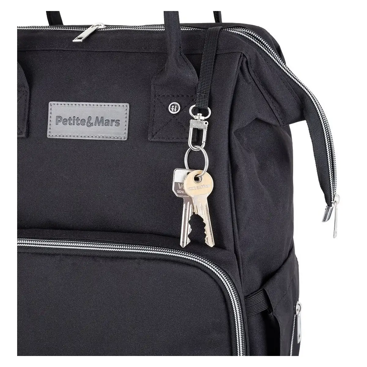 Rucsac pentru mamici, Petite&Mars, Jack, 30 x 42 x 15 cm, Dusty Rose [11]