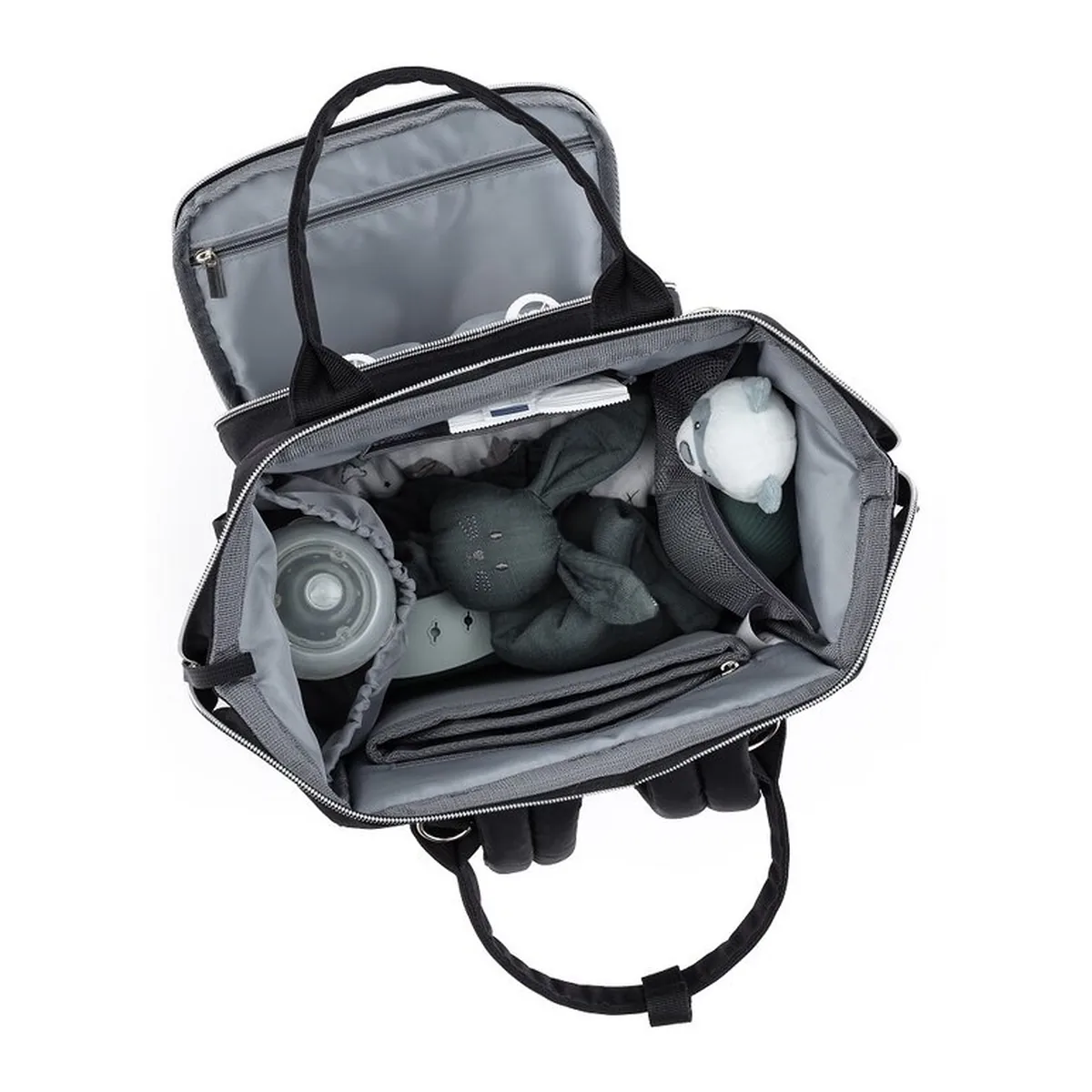 Rucsac pentru mamici, Petite&Mars, Jack, 30 x 42 x 15 cm, Dusty Rose [9]