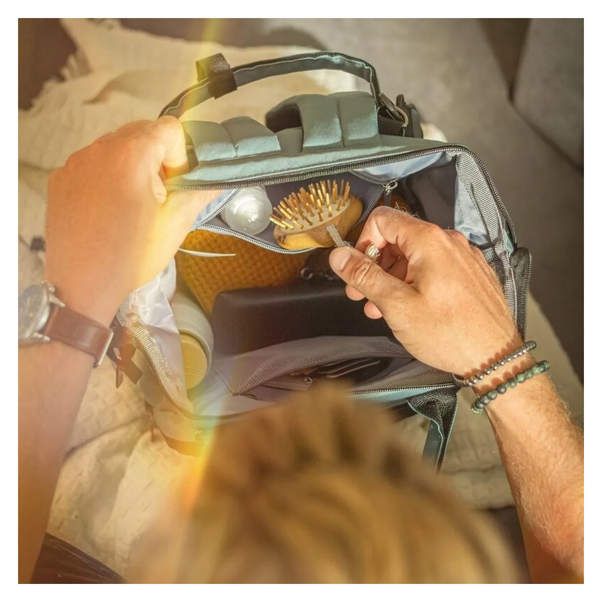 Rucsac pentru mamici, Petite&Mars, Jack, 30 x 42 x 15 cm, Ultimate Grey [11]