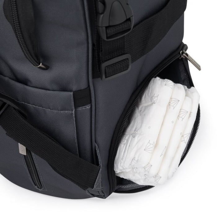 Rucsac pentru mamici, Petite&Mars, Jack, 30 x 42 x 15 cm, Ultimate Grey [9]