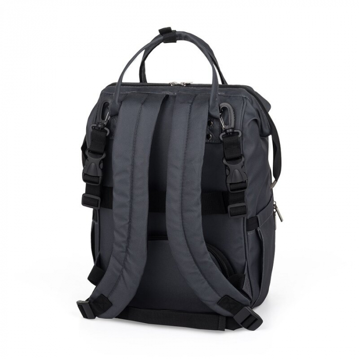 Rucsac pentru mamici, Petite&Mars, Jack, 30 x 42 x 15 cm, Ultimate Grey [4]