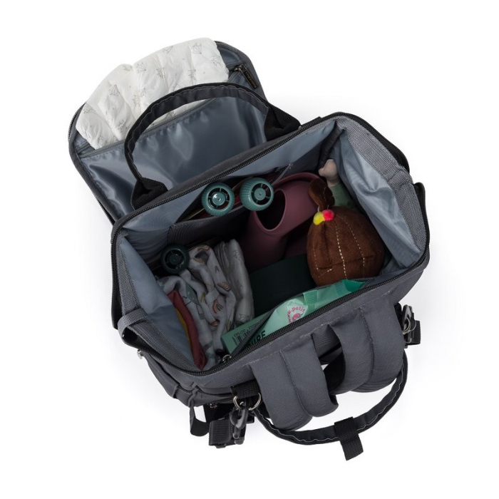 Rucsac pentru mamici, Petite&Mars, Jack, 30 x 42 x 15 cm, Ultimate Grey [6]