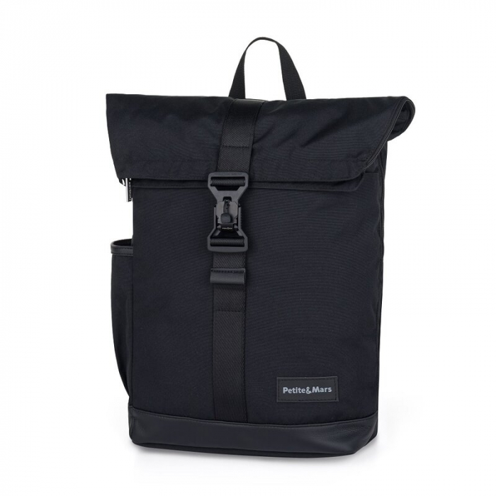 Rucsac pentru mamici, Petite&Mars, Jakob, 30 x 46 x 15 cm, Absolute Black [3]