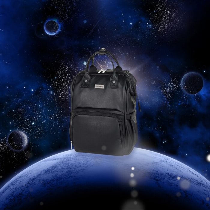 Rucsac pentru mamici, Petite&Mars, Jasper, 27 x 41 x 14 cm, Absolute Black [2]