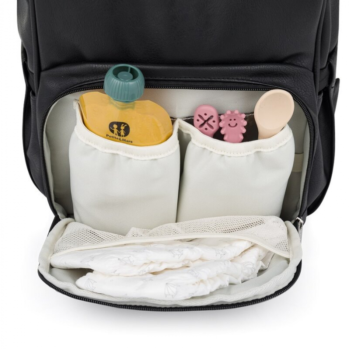 Rucsac pentru mamici, Petite&Mars, Jasper, 27 x 41 x 14 cm, Absolute Black [8]