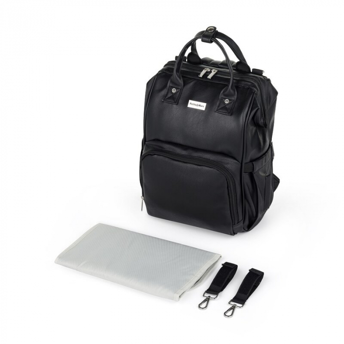 Rucsac pentru mamici, Petite&Mars, Jasper, 27 x 41 x 14 cm, Absolute Black [5]