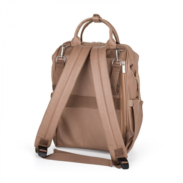 Rucsac pentru mamici, Petite&Mars, Jasper, 27 x 41 x 14 cm, Camel Beige [4]