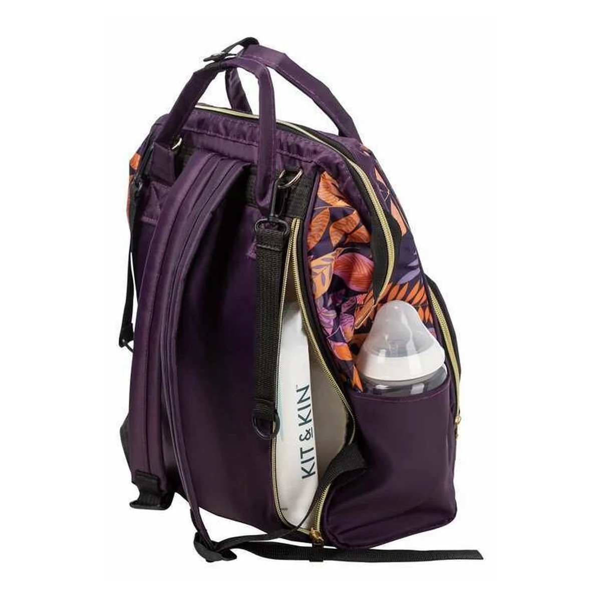 Rucsac pentru mamici, Simply, Cu multiple compartimente, FreeON, 25 x 16 x 40 cm, Black [3]