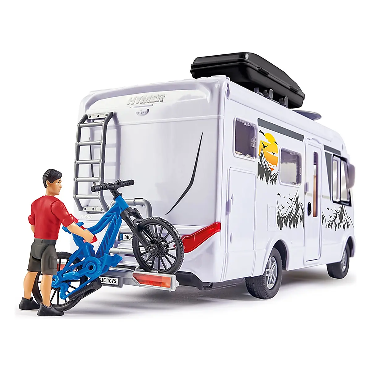 Rulota Dickie Toys Camper Hymer Camping Van Class B cu figurina si accesorii 3 ani + [6]