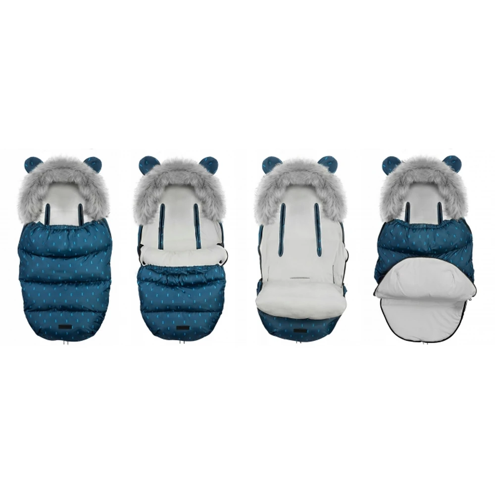 Sac de iarna 95 x 48 cm Ricokids Elmi - Bleumarin cu model [2]