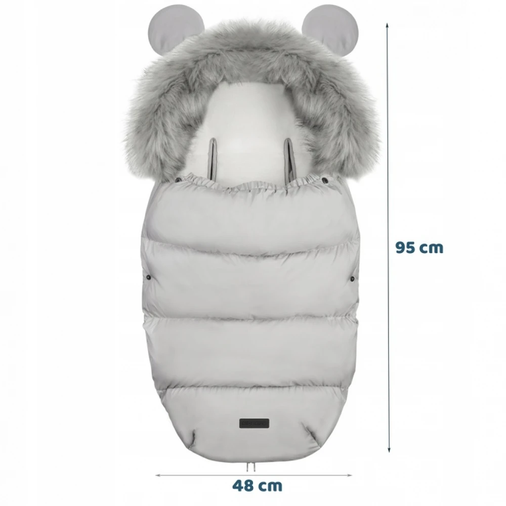 Sac de iarna 95 x 48 cm Ricokids Elmi - Gri deschis [7]