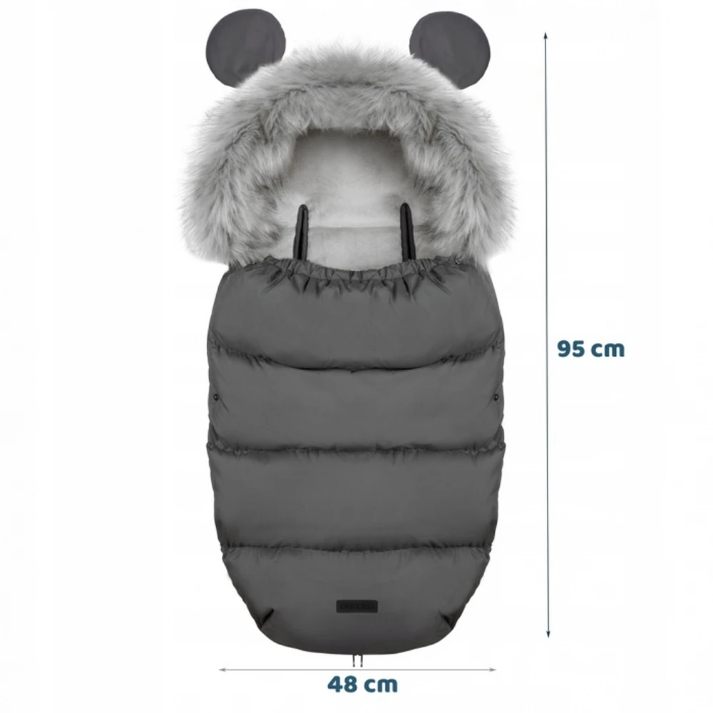 Sac de iarna 95 x 48 cm Ricokids Elmi - Gri inchis [7]