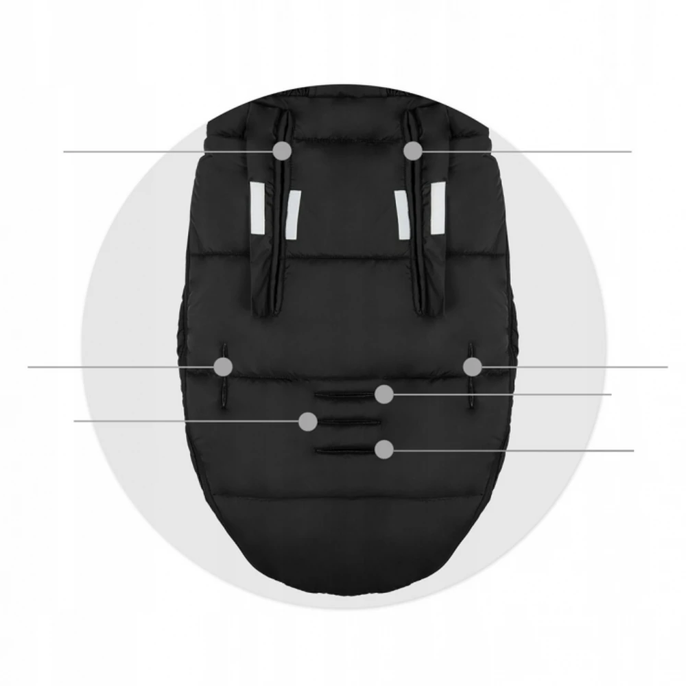Sac de iarna 95 x 48 cm Ricokids Elmi - Negru [6]