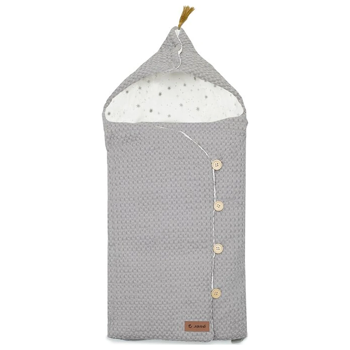 Sac de iarna cu gluga, Jane, Mims Plus, Pentru carucior si scoica auto, 88 x 43 cm, Inchidere cu nasturi si fermoar, [6]
