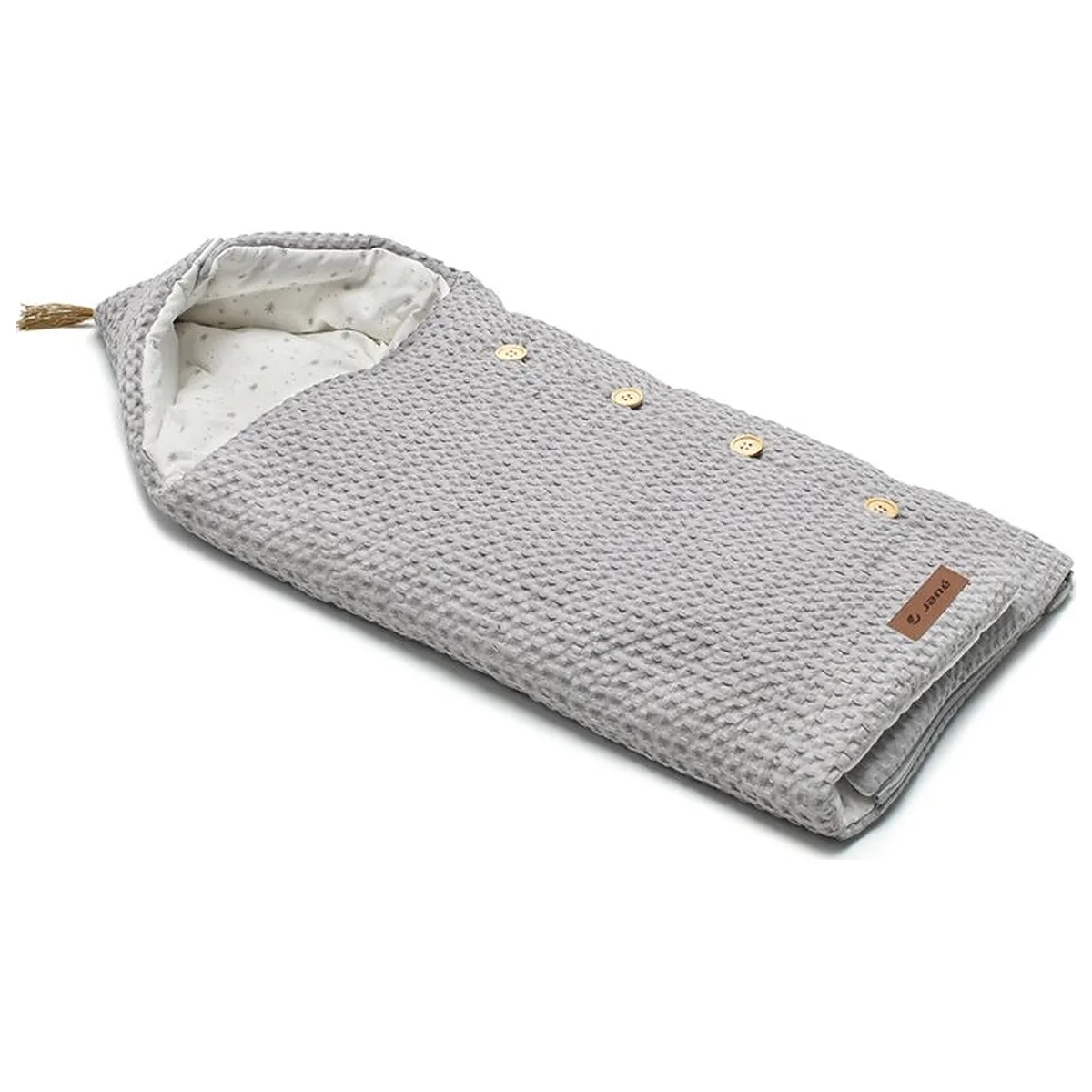 Sac de iarna cu gluga, Jane, Mims Plus, Pentru carucior si scoica auto, 88 x 43 cm, Inchidere cu nasturi si fermoar, [2]