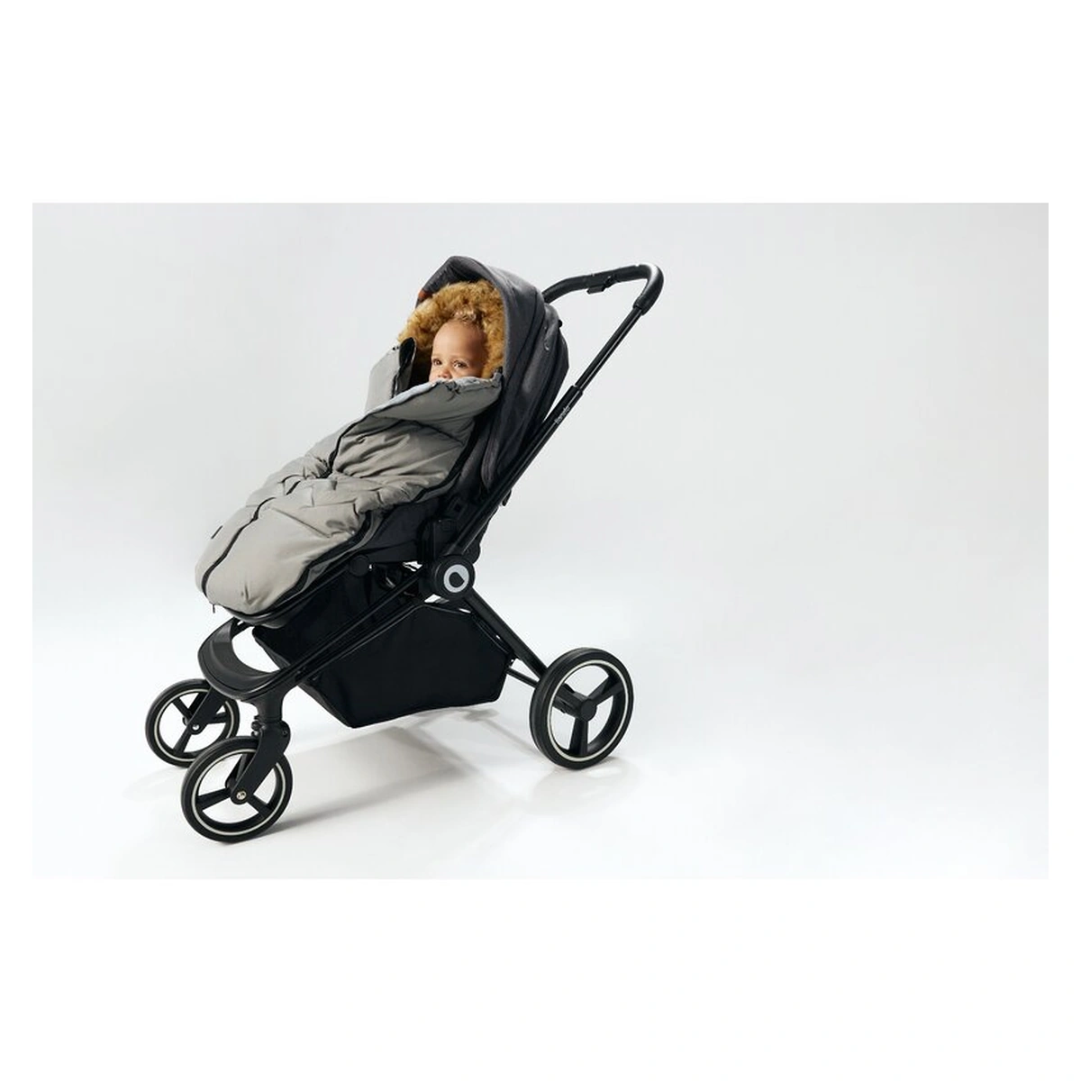 Sac de iarna, Lionelo, Frode, Pentru carucior, 90x45 cm, Impermeabil, Universal, Gri [10]