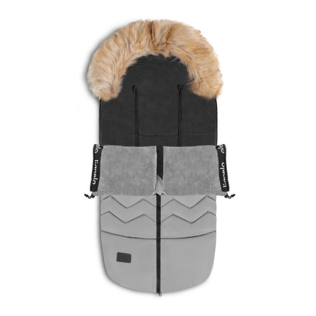 Sac de iarna, Lionelo, Frode, Pentru carucior, 90x45 cm, Impermeabil, Universal, Gri [7]