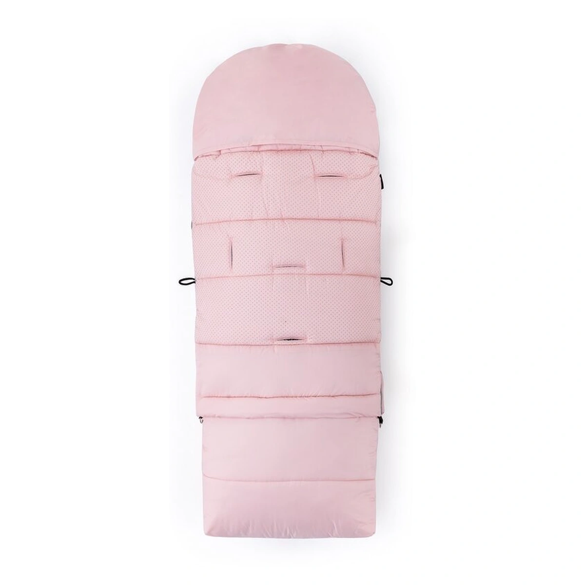 Sac de iarna, Multifunctional, Poate fi utilizat ca geanta prin desfacerea fermoarului, Atasabil la carucior, Lana, 110 cm, 0-3 ani, Roz [8]