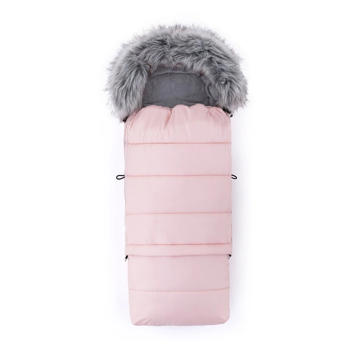 Sac de iarna, Multifunctional, Poate fi utilizat ca geanta prin desfacerea fermoarului, Atasabil la carucior, Lana, 110 cm, 0-3 ani, Roz [3]