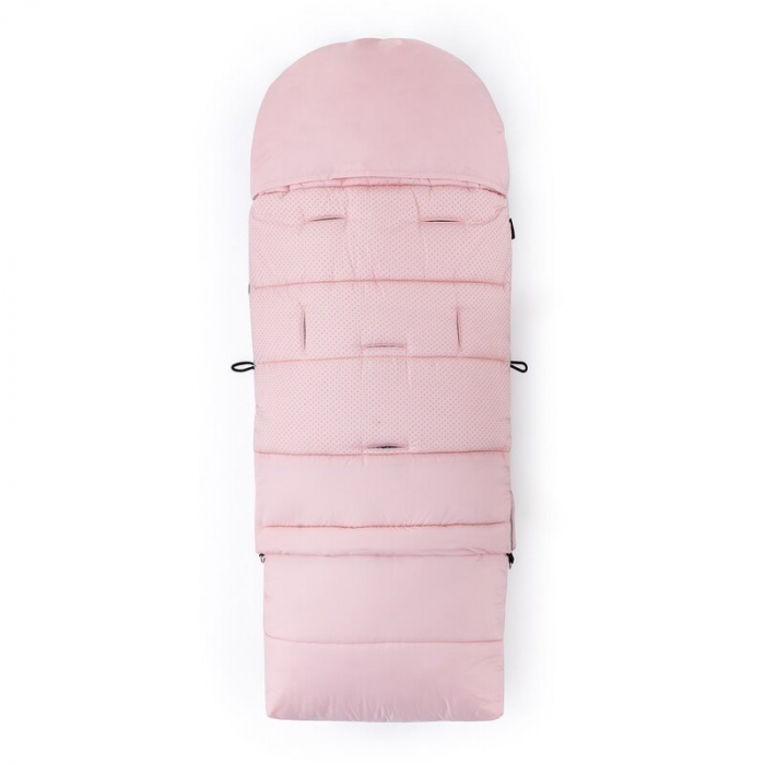 Sac de iarna, Multifunctional, Poate fi utilizat ca geanta prin desfacerea fermoarului, Atasabil la carucior, Lana, 110 cm, 0-3 ani, Roz [8]