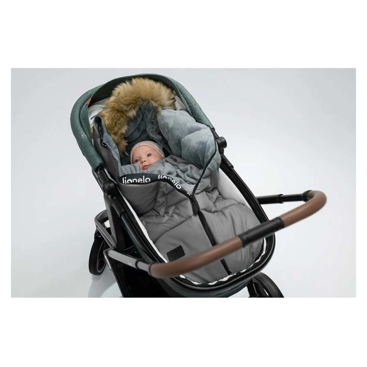 Sac de iarna pentru carucior Frode, 90x45 cm, Impermeabil, Universal, Negru [20]