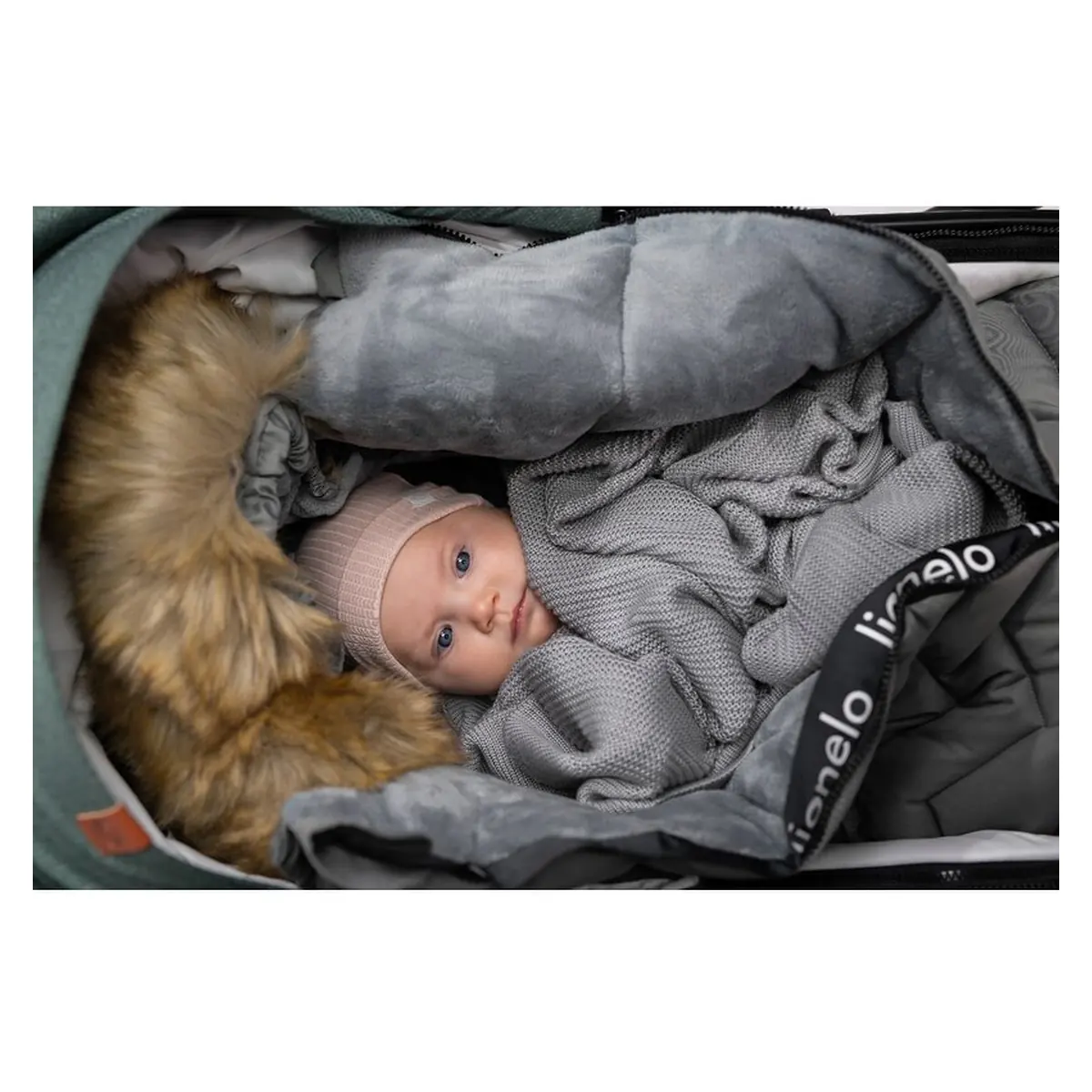 Sac de iarna pentru carucior Frode, 90x45 cm, Impermeabil, Universal, Negru [21]