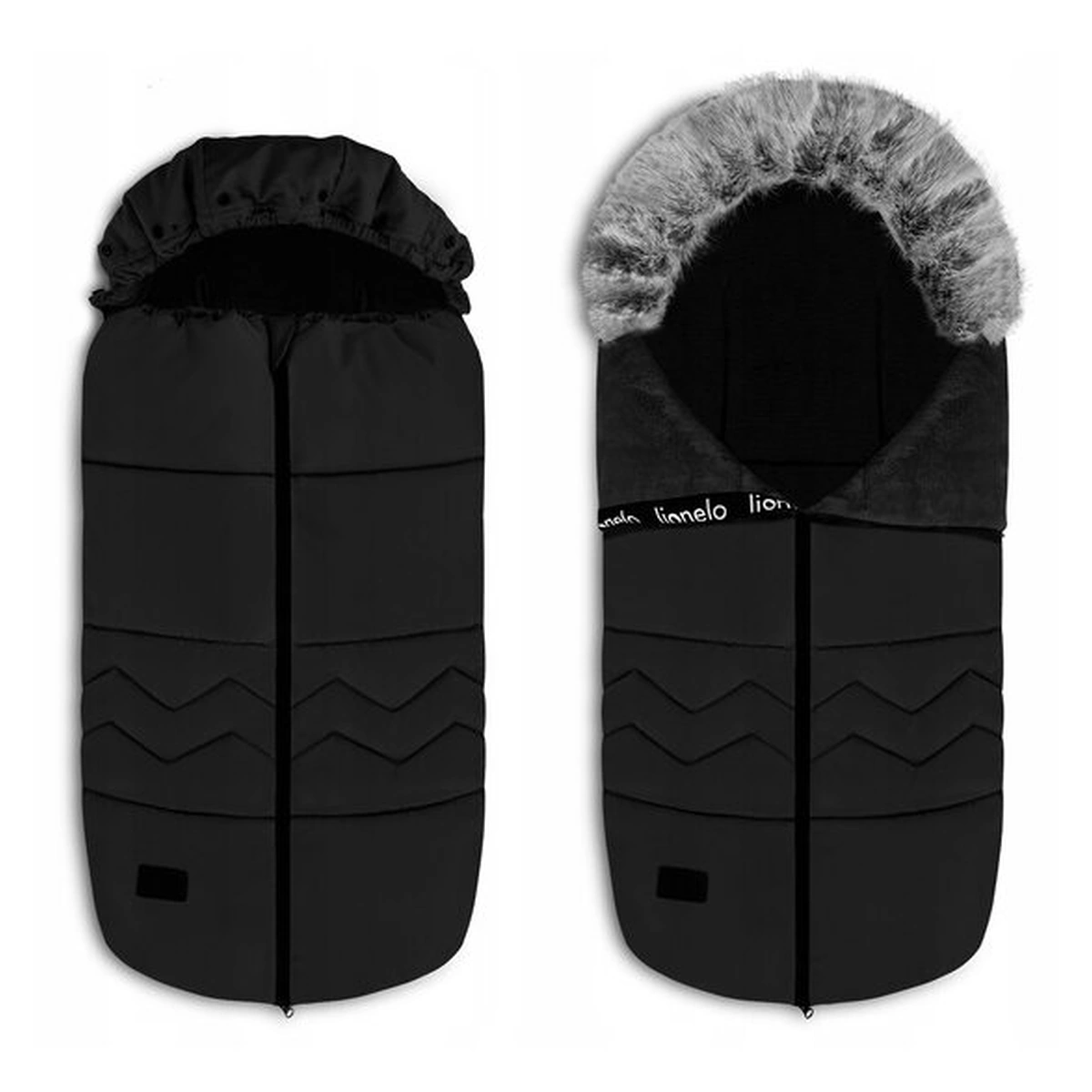 Sac de iarna pentru carucior Frode, 90x45 cm, Impermeabil, Universal, Negru [3]