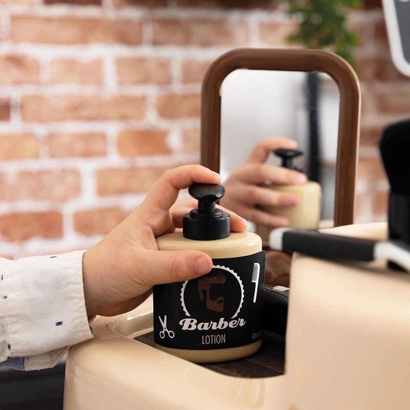 Salon coafura pentru copii Smoby Barber Shop, Barber and Cut negru [13]