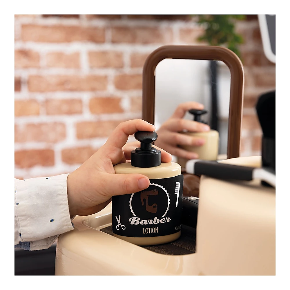 Salon coafura pentru copii Smoby Barber Shop, Barber and Cut negru [17]