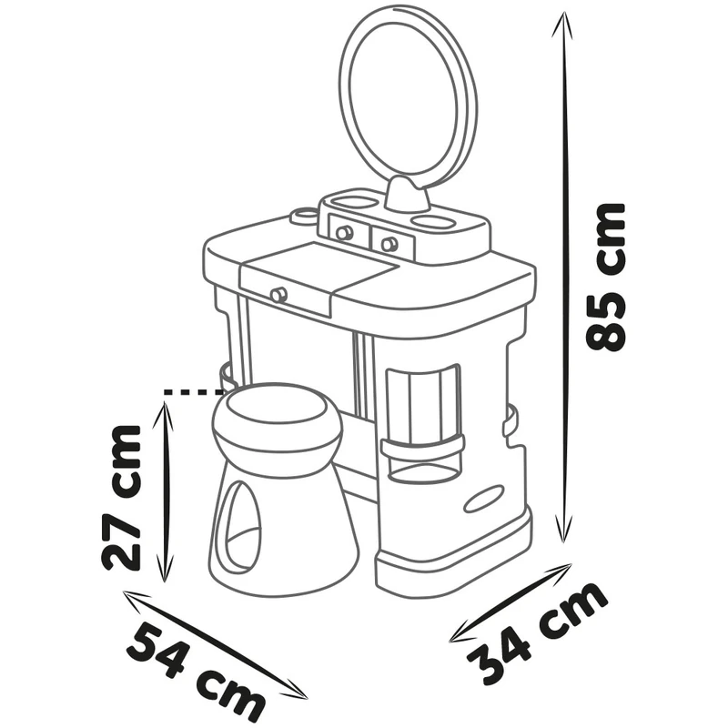 Salon de infrumusetare Smoby My Beauty Dressing Table cu accesorii [4]