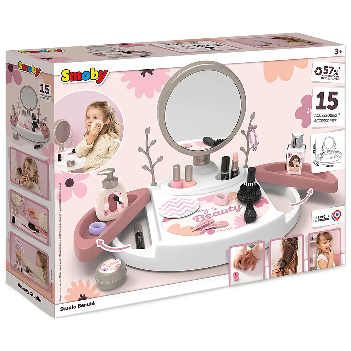 Salon de infrumusetare Smoby My Beauty Studio cu 15 accesorii 3 ani + [6]