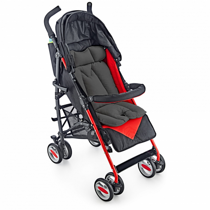 Saltea cu doua fete pentru carucior si scaun de masa Dots BabyJem [4]